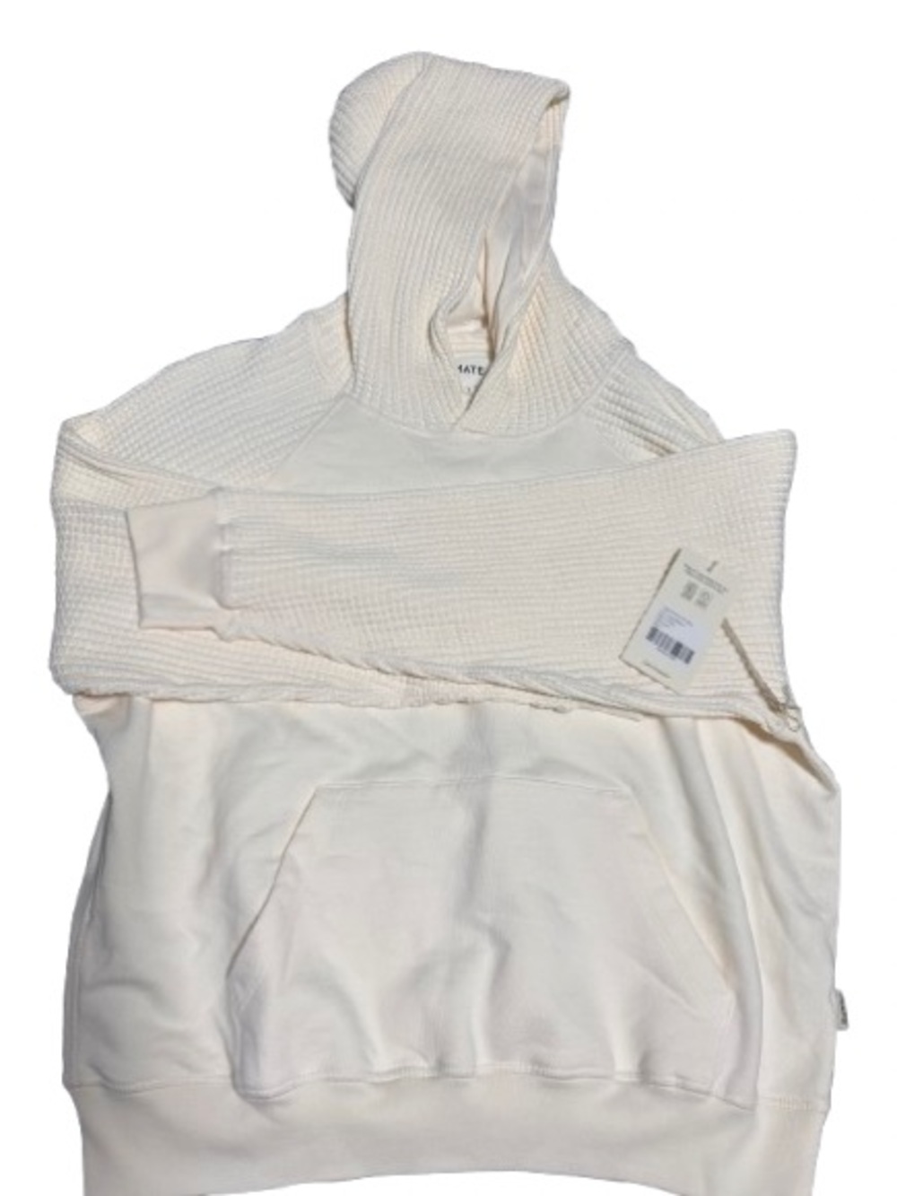 MATE Organic fleece and waffle hoodie